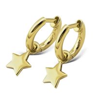 JWLS4U | Earrings Star Gold 1
